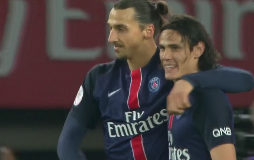 Zlatan Ibrahimovic Et Edinson Cavani