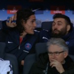 Edinson Cavani et Salvatore Sirigu