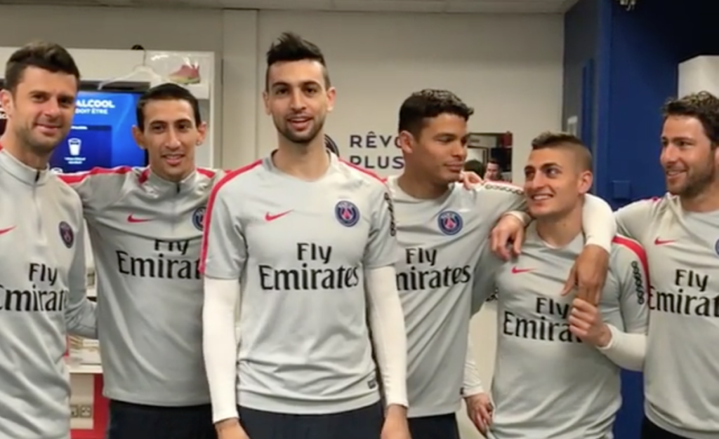 Pastore, Motta, Verratti, Thiago Silva