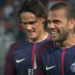 Cavani et Dani Alves