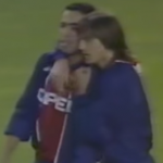 Youri Djorkaeff et Daniel Bravo