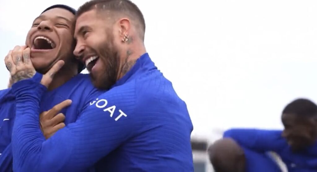 Kylian Mbappé et Sergio Ramos