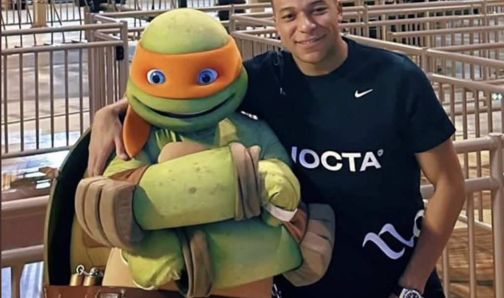 Mbappé tortue ninja