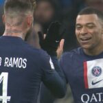 Sergio Ramos et Kylian Mbappé