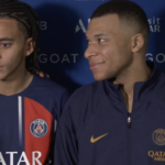 Ethan et Kylian Mbappé