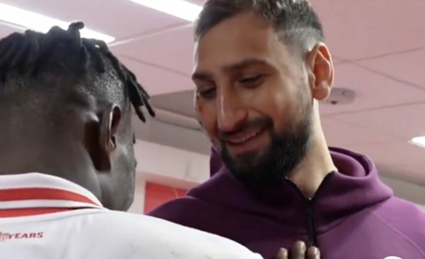 Donnarumma et Singo ©PSG